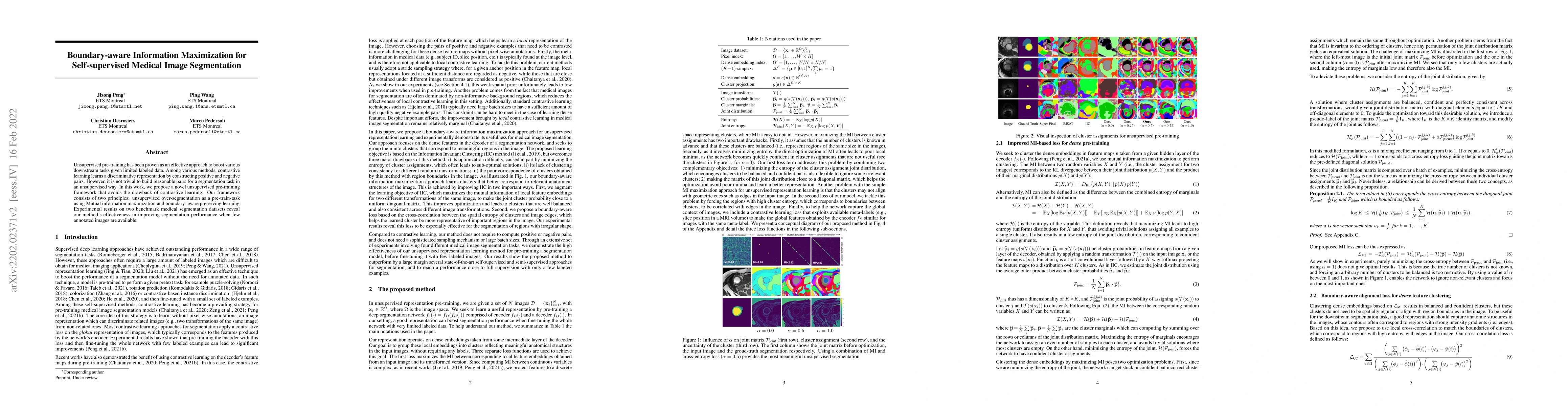 Thumbnail for Boundary-aware Information Maximization for Self-supervised Medical
  Image Segmentation