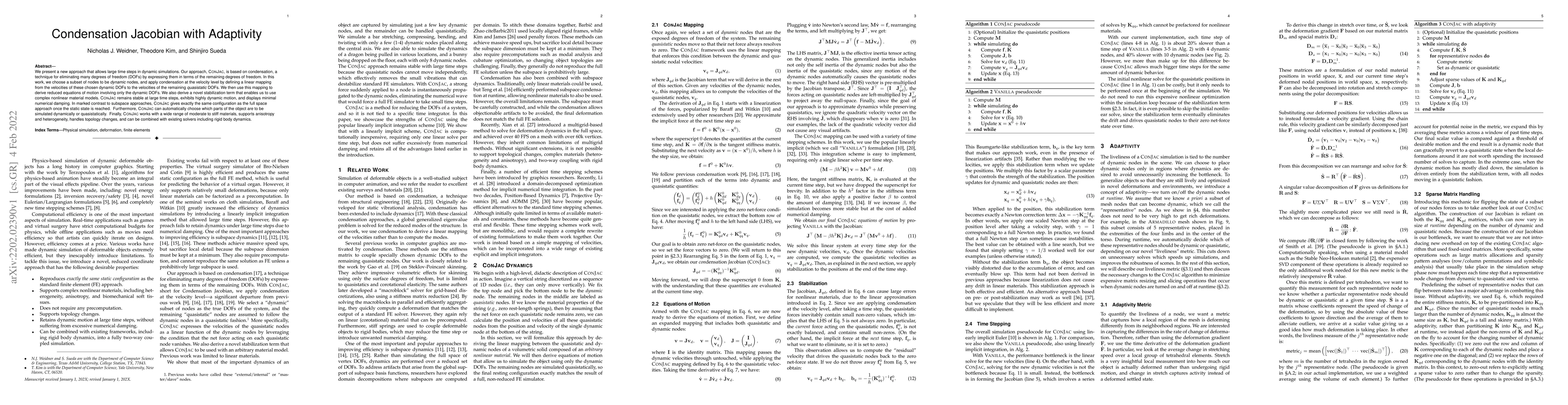 Thumbnail for Condensation Jacobian with Adaptivity