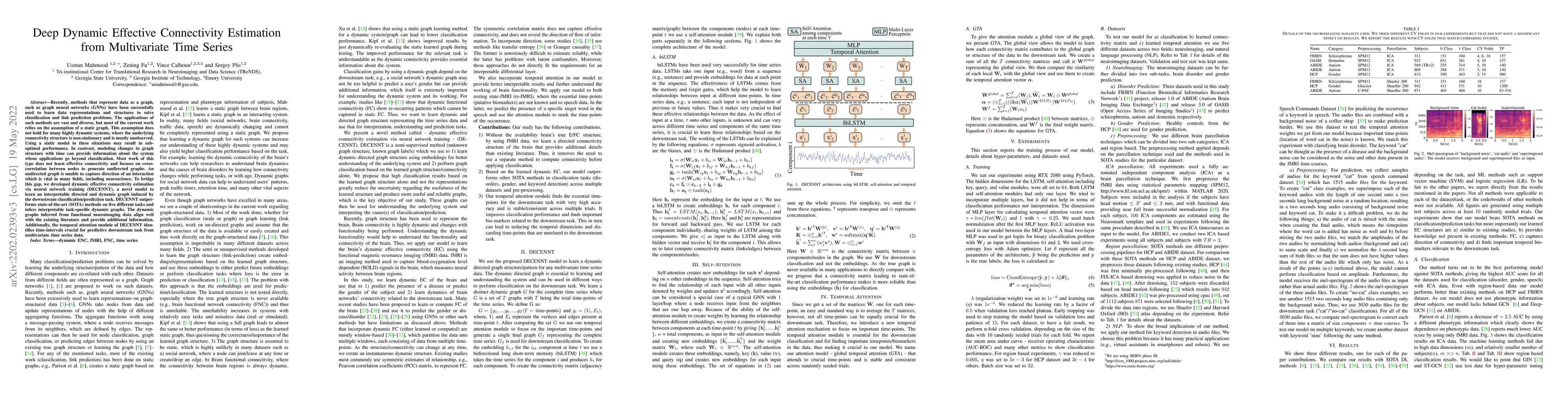 Thumbnail for Deep Dynamic Effective Connectivity Estimation from Multivariate Time
  Series