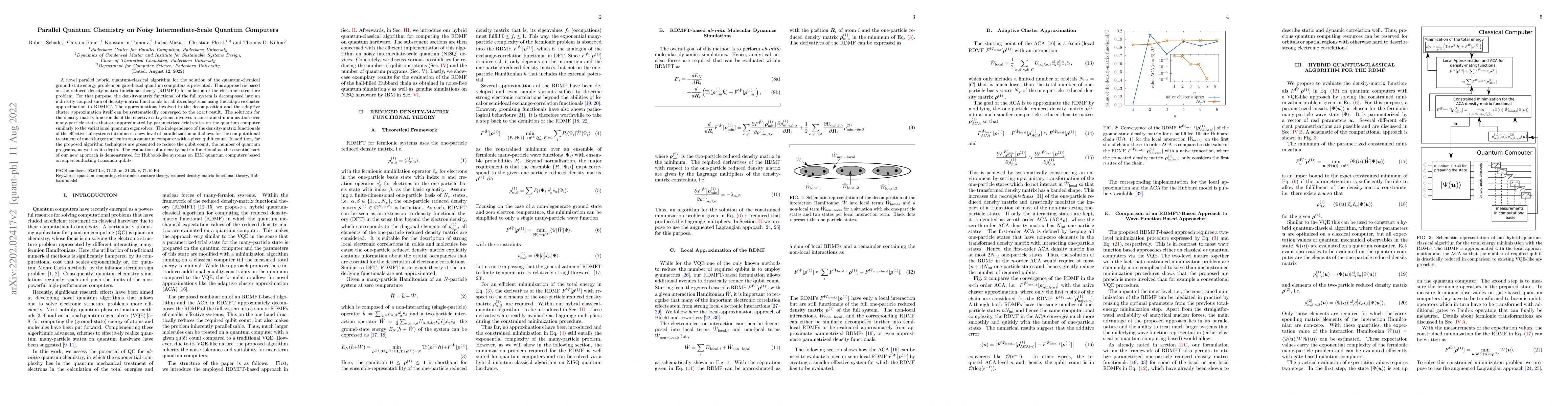 Thumbnail for Parallel Quantum Chemistry on Noisy Intermediate-Scale Quantum Computers