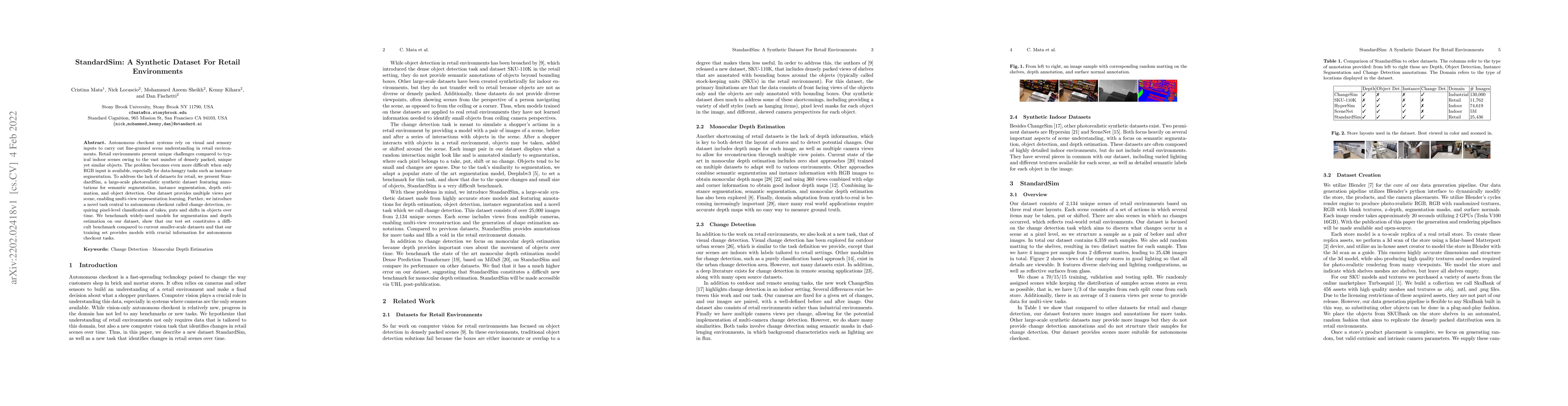 Thumbnail for StandardSim: A Synthetic Dataset For Retail Environments