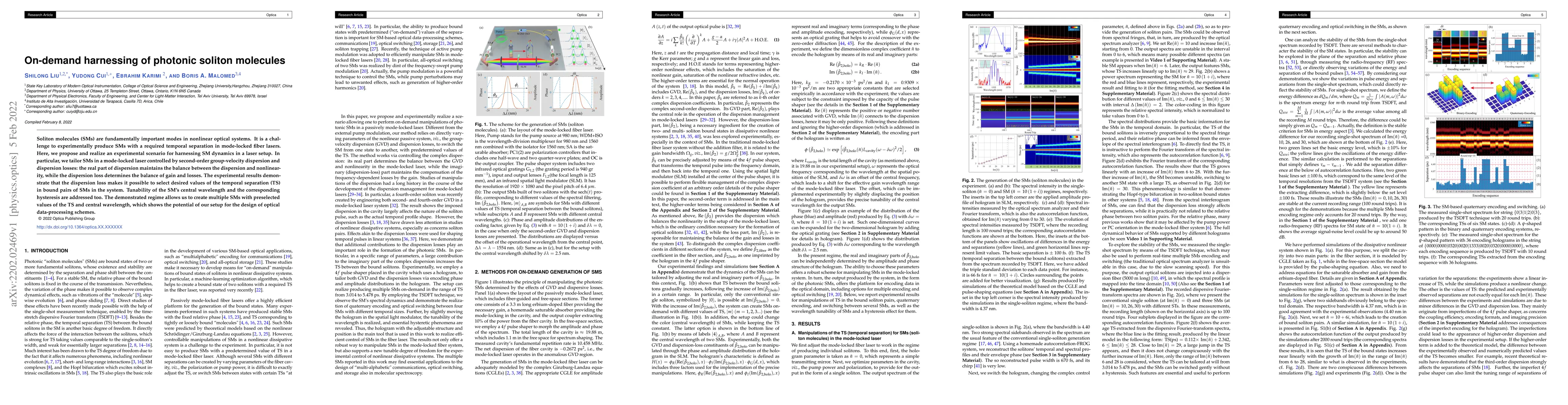 Thumbnail for On-demand harnessing of photonic soliton molecules