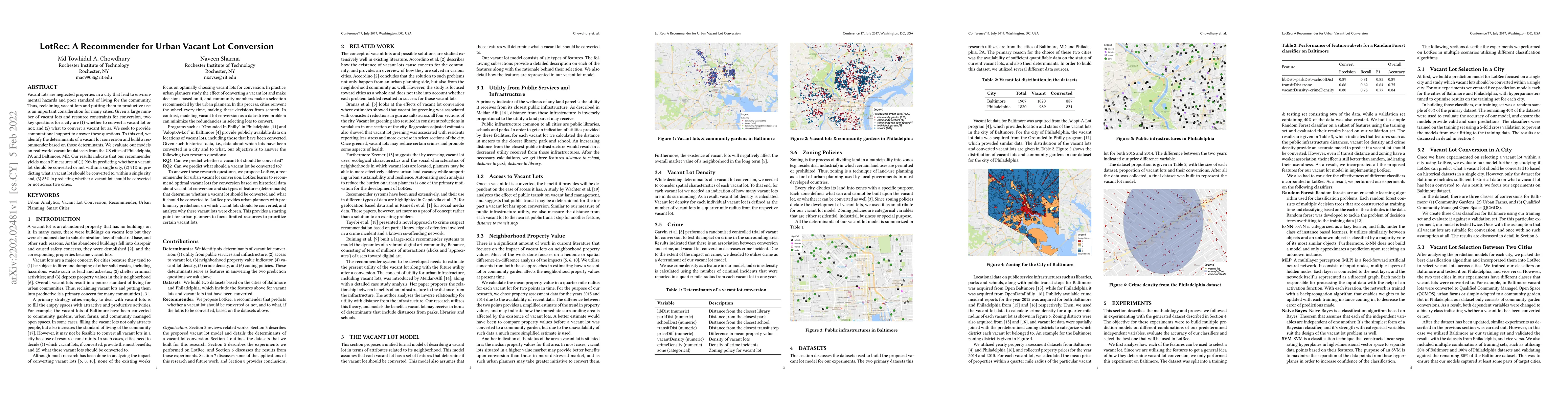 Thumbnail for LotRec: A Recommender for Urban Vacant Lot Conversion