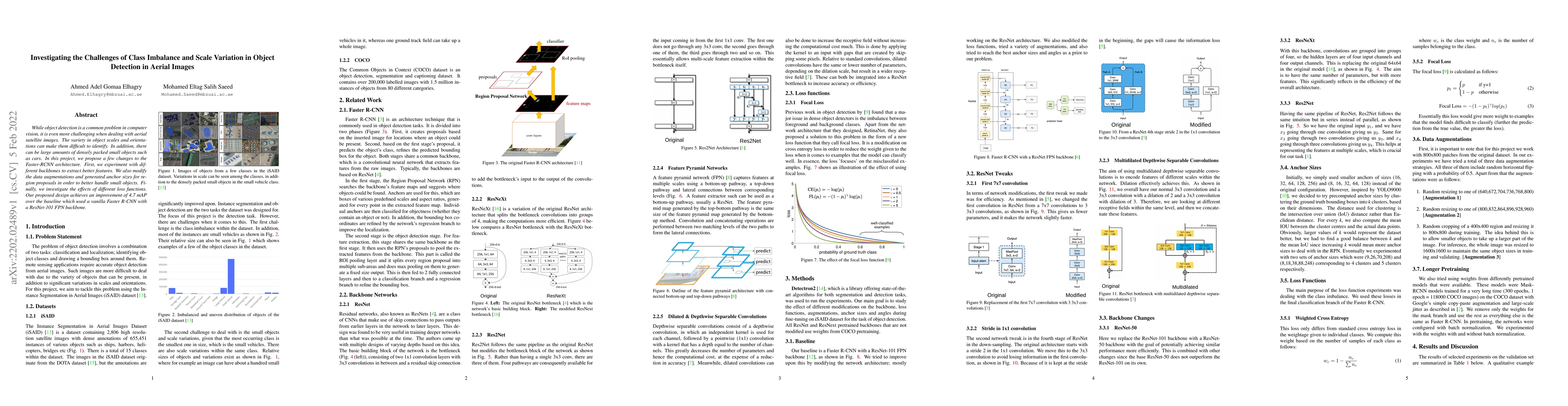 Thumbnail for Investigating the Challenges of Class Imbalance and Scale Variation in
  Object Detection in Aerial Images
