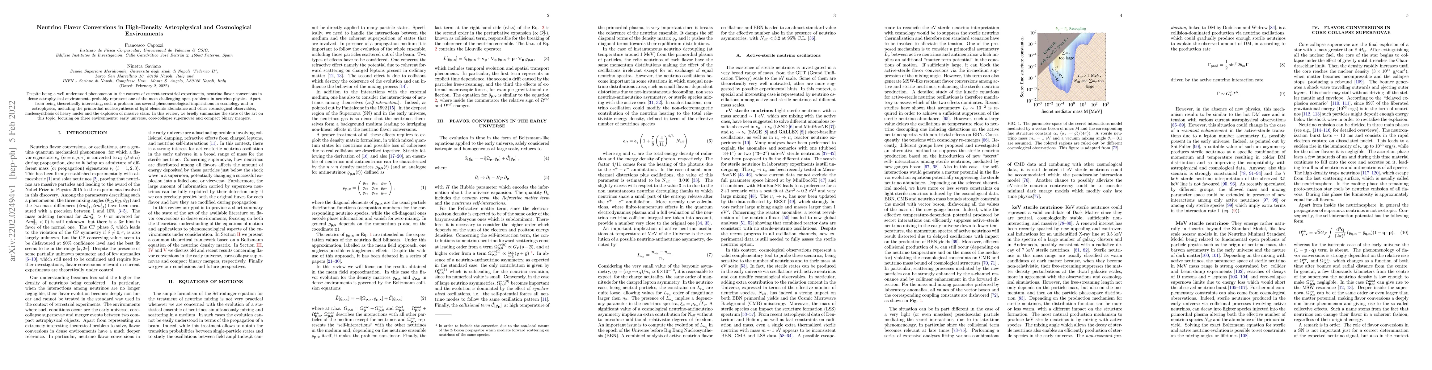 Thumbnail for Neutrino Flavor Conversions in High-Density Astrophysical and
  Cosmological Environments