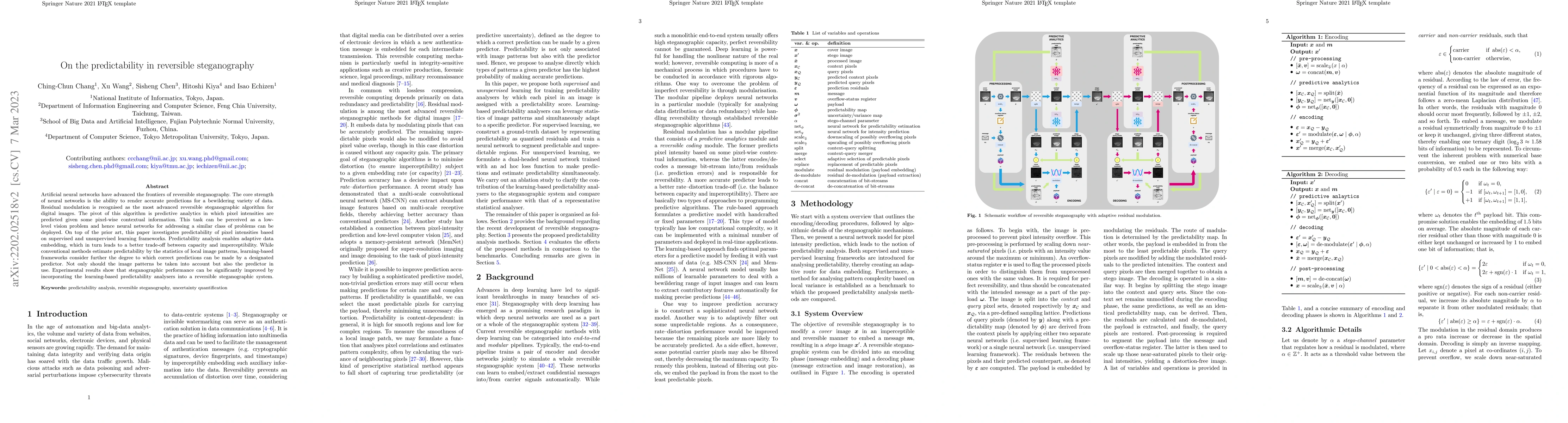 Thumbnail for On the predictability in reversible steganography