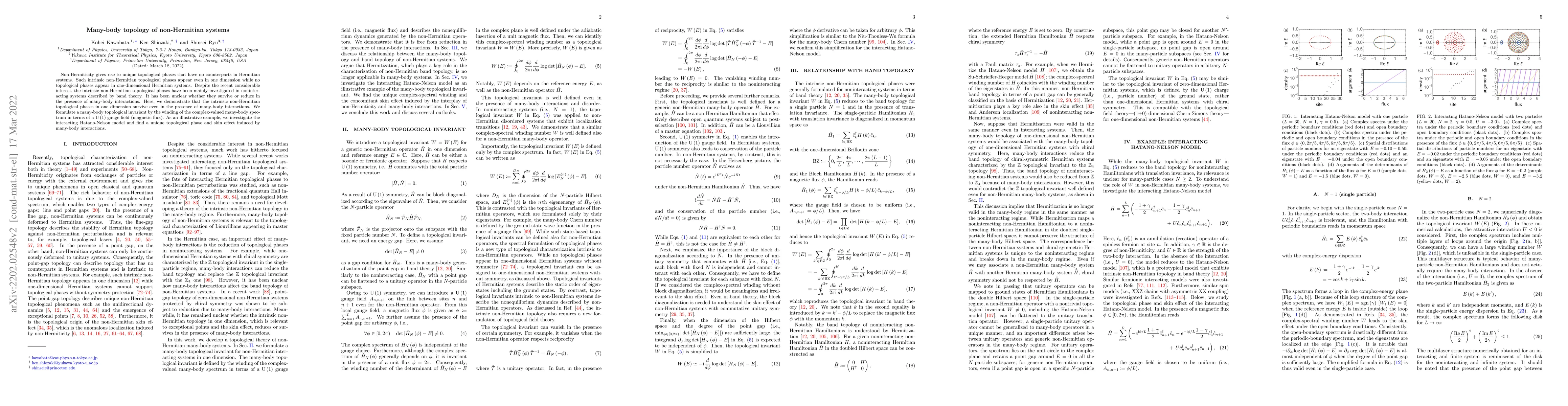 Thumbnail for Many-body topology of non-Hermitian systems