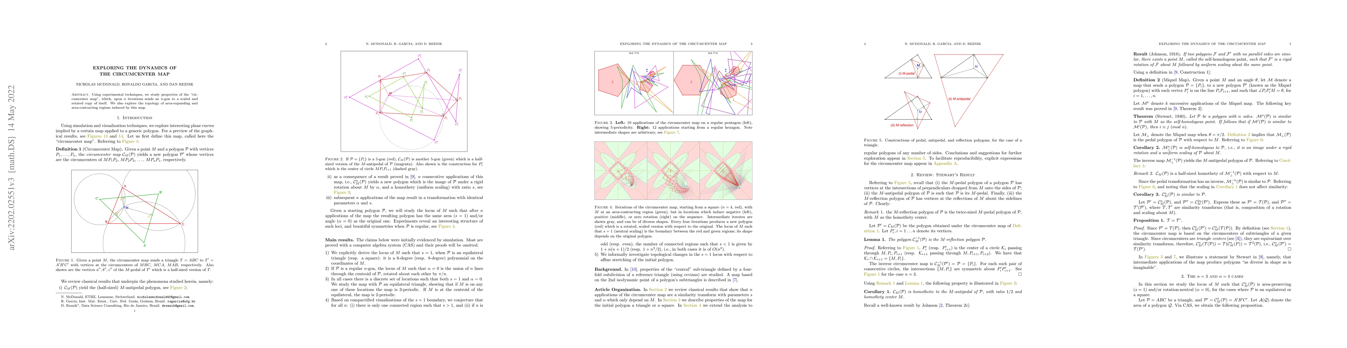 Thumbnail for Exploring the Dynamics of the Circumcenter Map