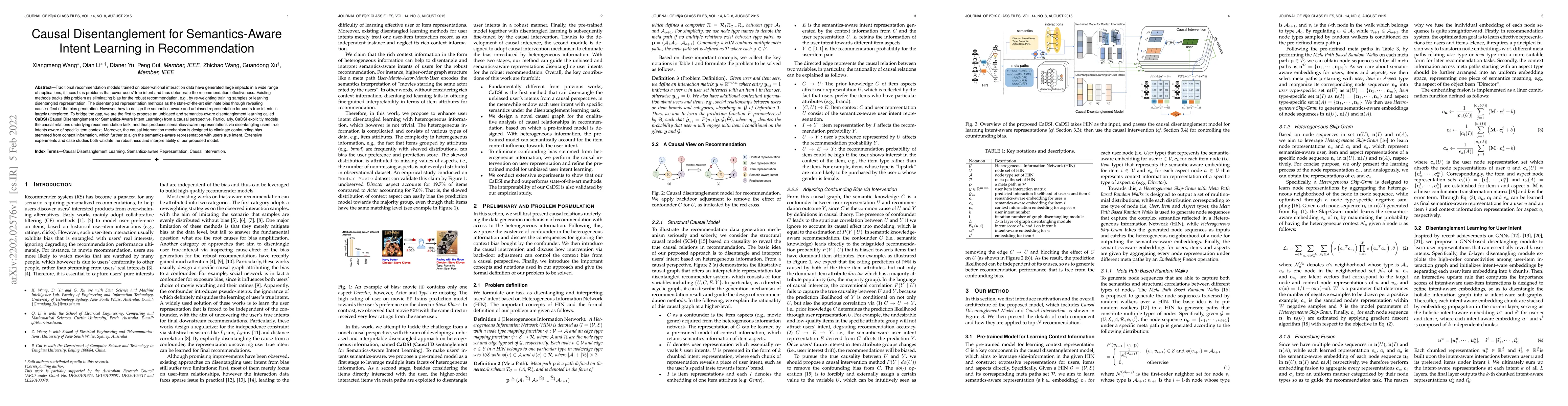 Thumbnail for Causal Disentanglement for Semantics-Aware Intent Learning in
  Recommendation