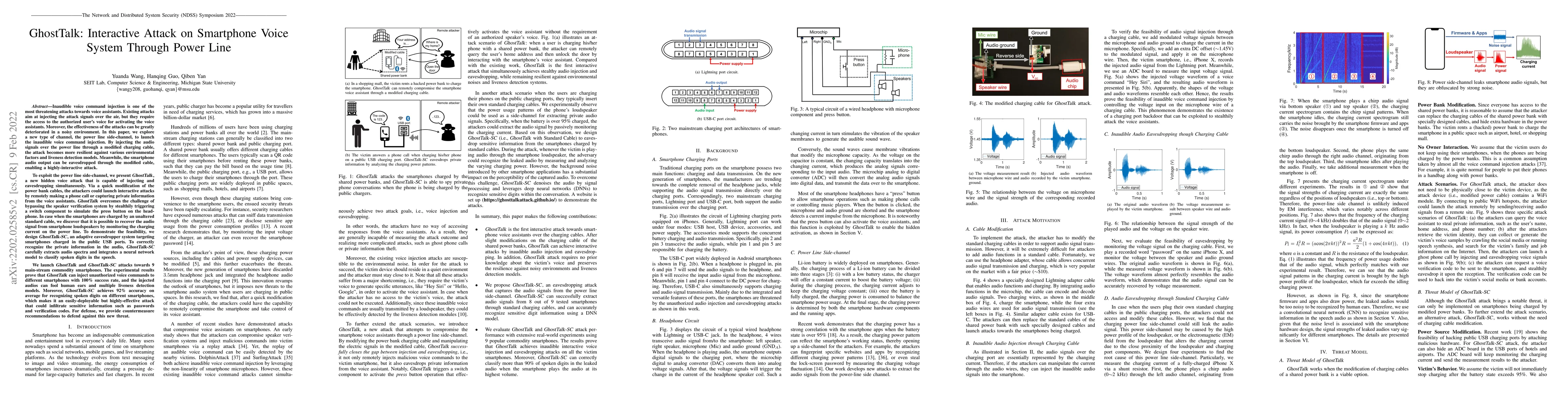 Thumbnail for GhostTalk: Interactive Attack on Smartphone Voice System Through Power
  Line