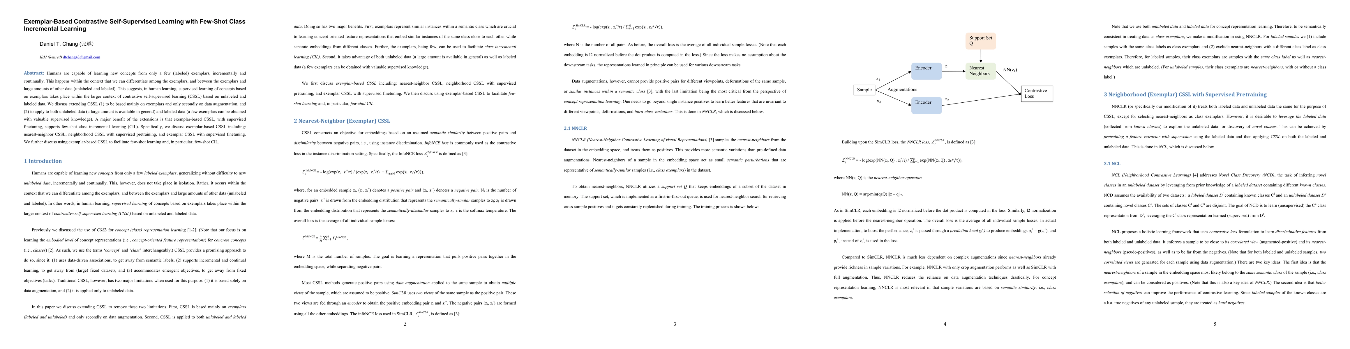 Thumbnail for Exemplar-Based Contrastive Self-Supervised Learning with Few-Shot Class
  Incremental Learning