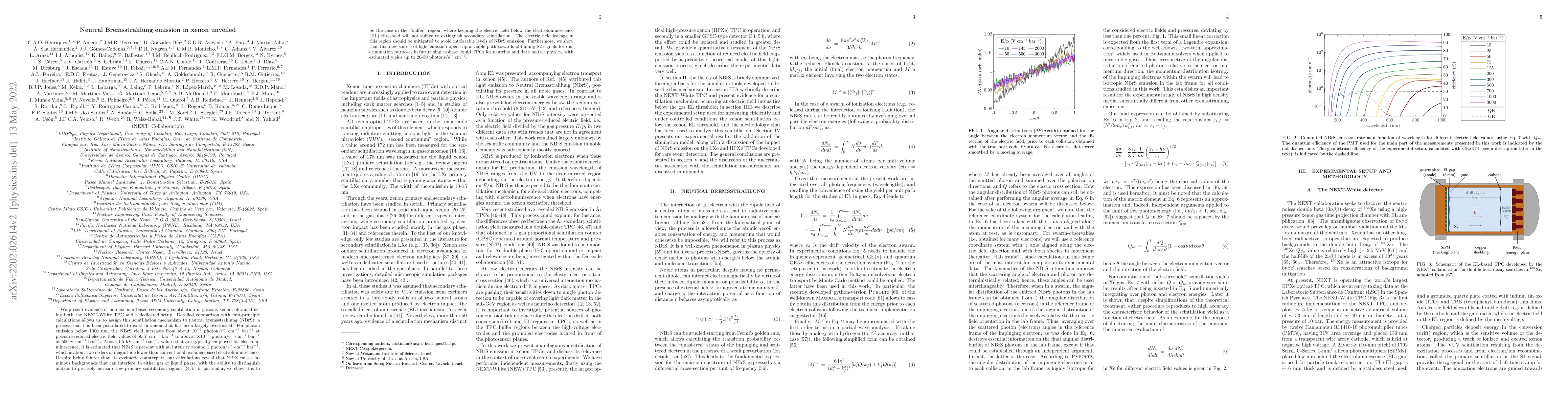 Thumbnail for Neutral Bremsstrahlung emission in xenon unveiled