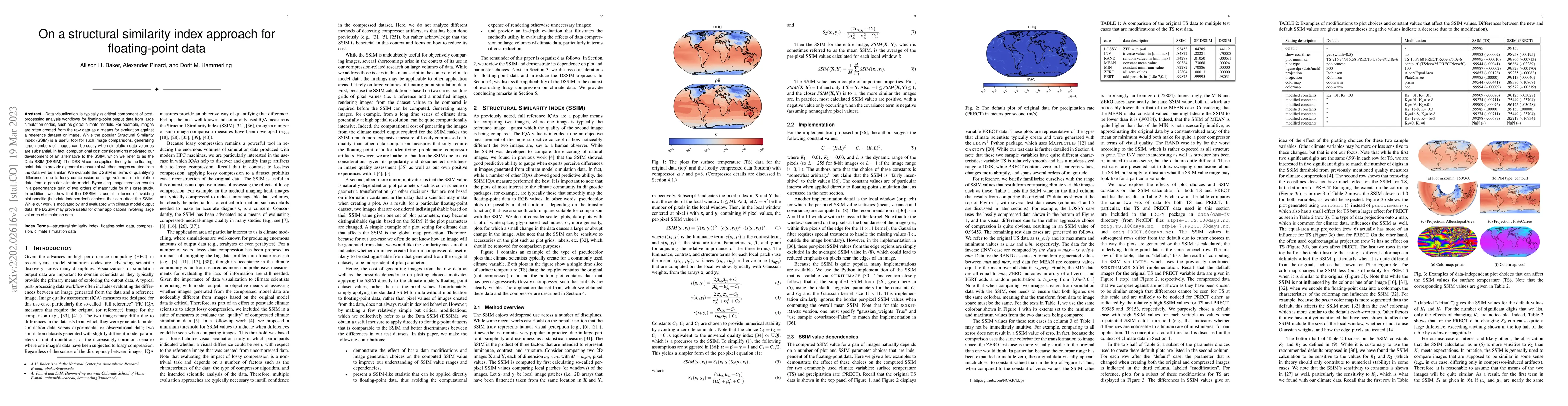 Thumbnail for DSSIM: a structural similarity index for floating-point data