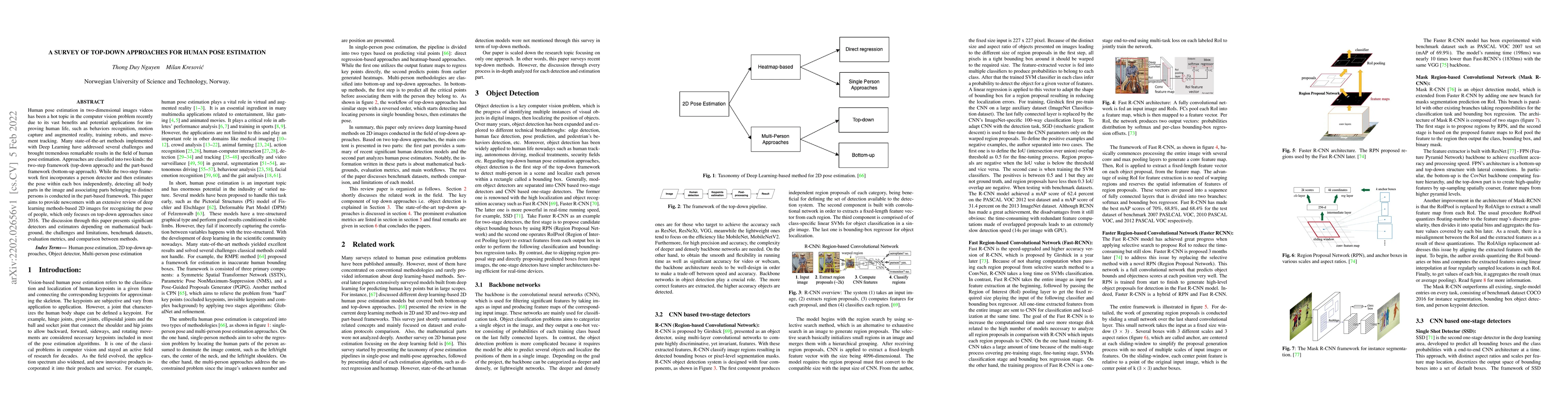 Thumbnail for A survey of top-down approaches for human pose estimation