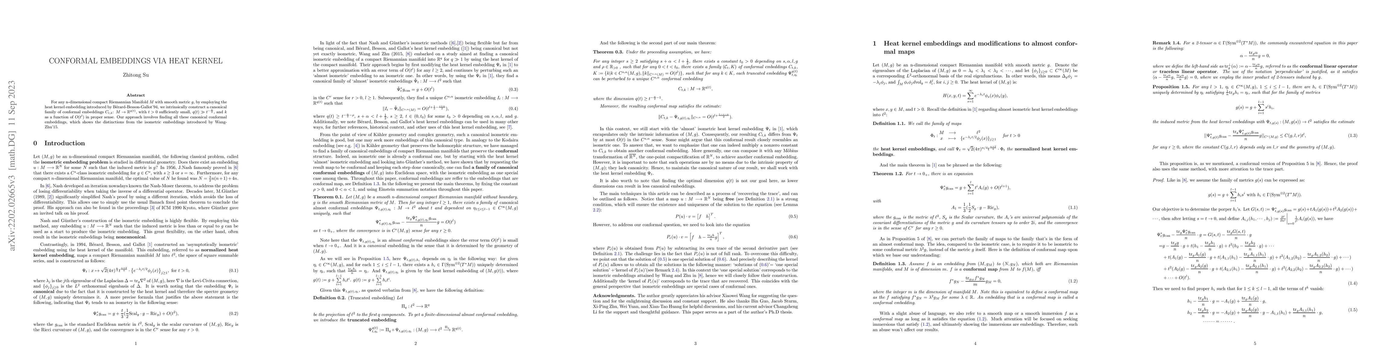 Thumbnail for Conformal Embeddings via Heat Kernel