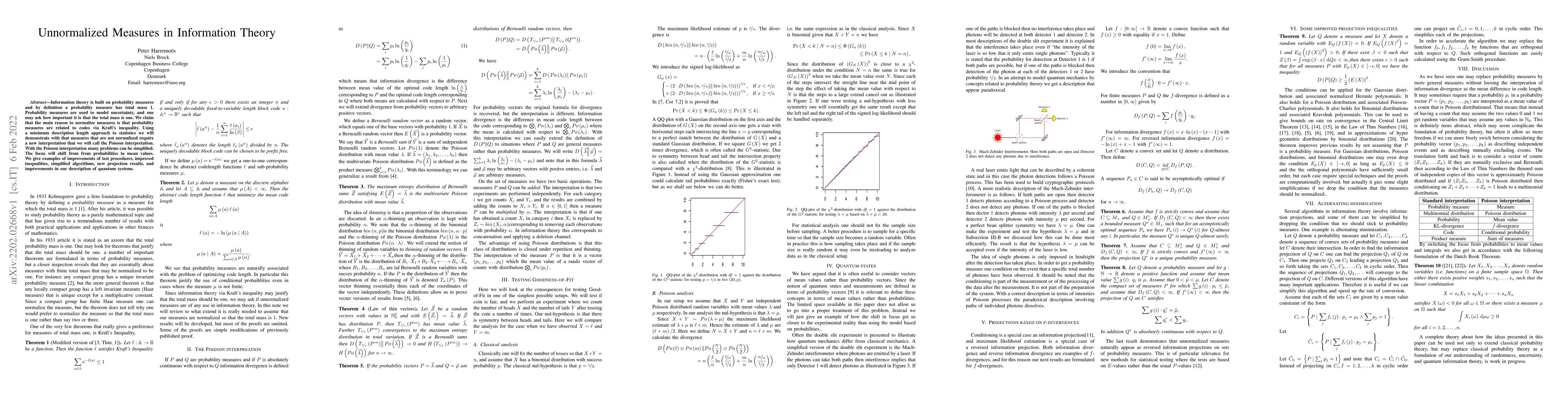 Thumbnail for Unnormalized Measures in Information Theory