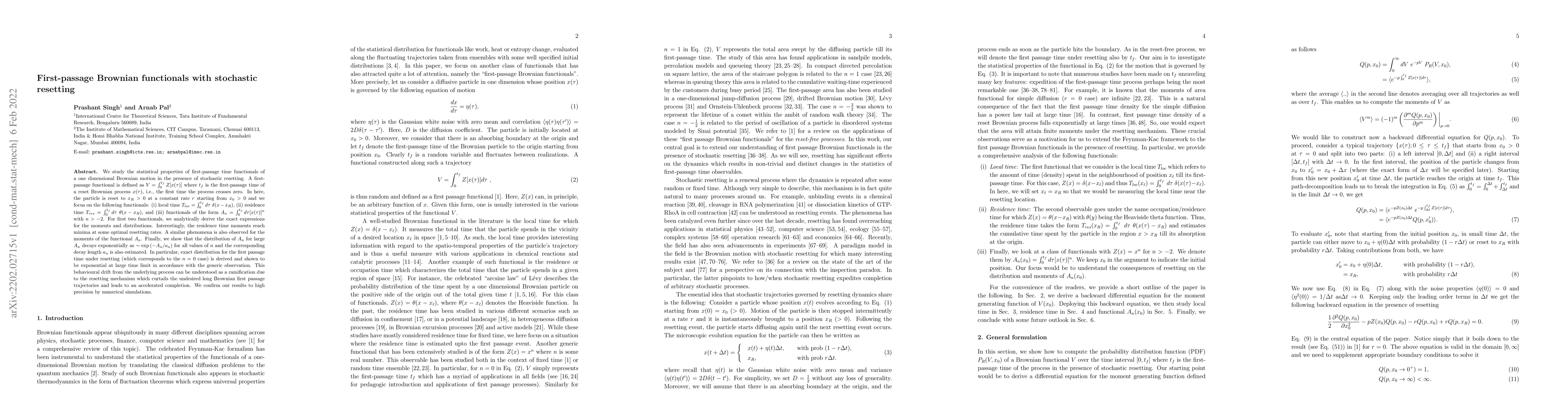 Thumbnail for First-passage Brownian functionals with stochastic resetting