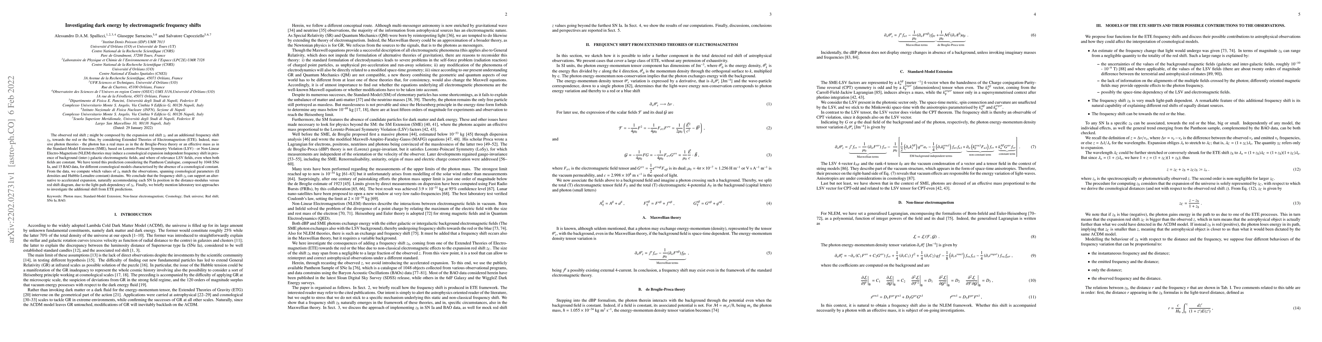 Thumbnail for Investigating dark energy by electromagnetic frequency shifts