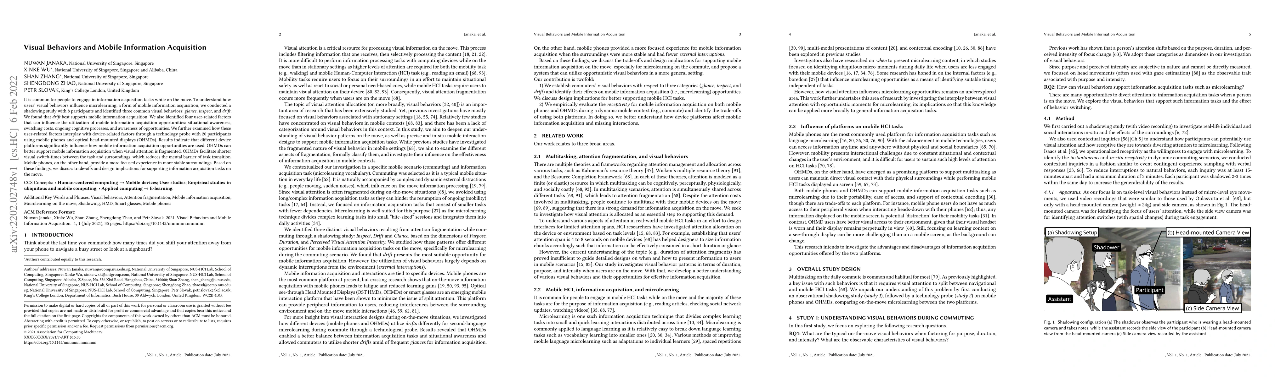 Thumbnail for Visual Behaviors and Mobile Information Acquisition