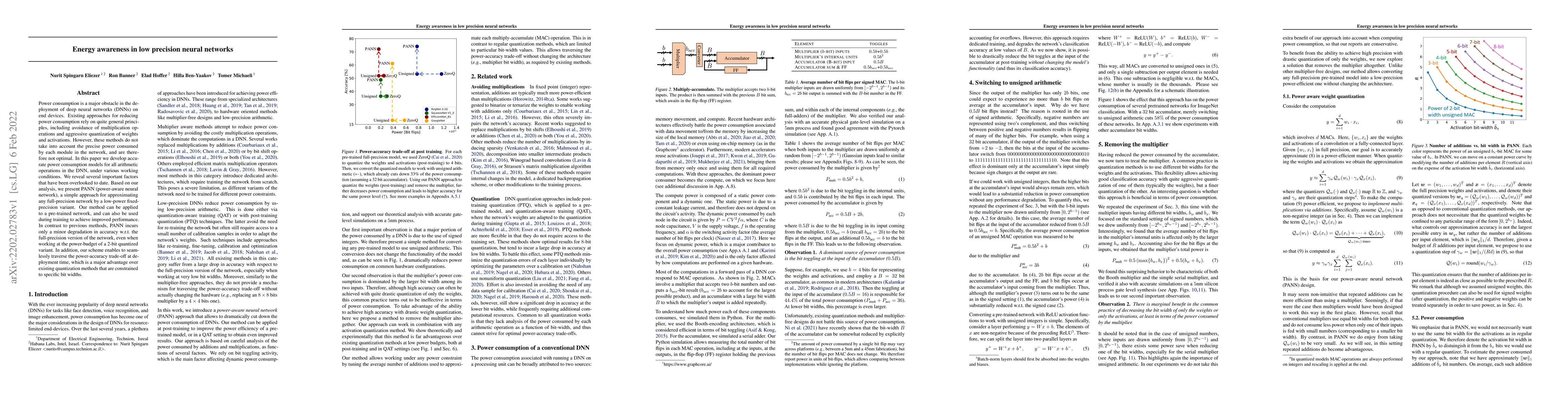 Thumbnail for Energy awareness in low precision neural networks