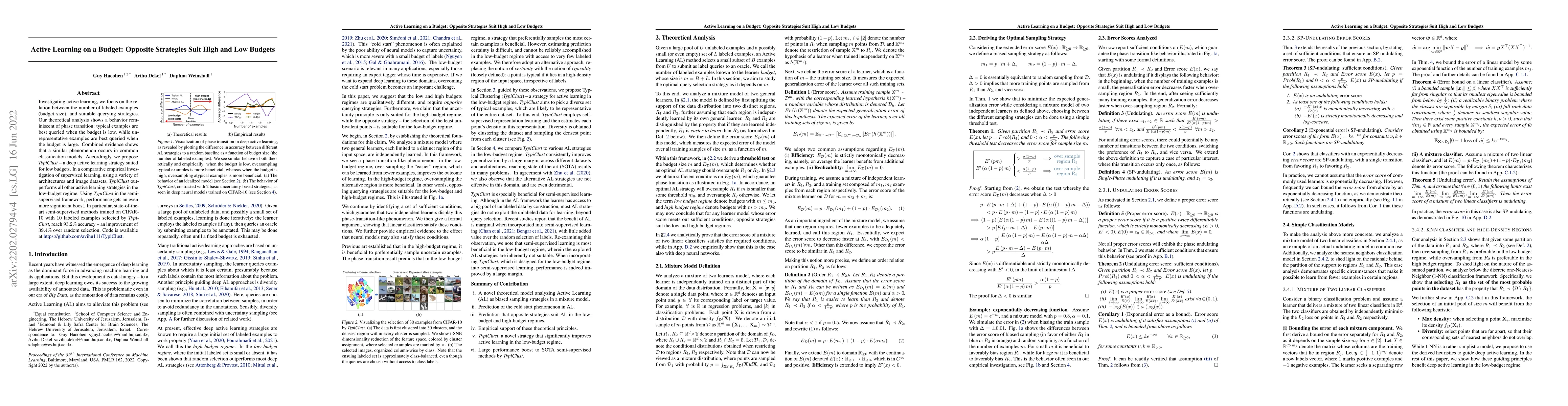 Thumbnail for Active Learning on a Budget: Opposite Strategies Suit High and Low
  Budgets