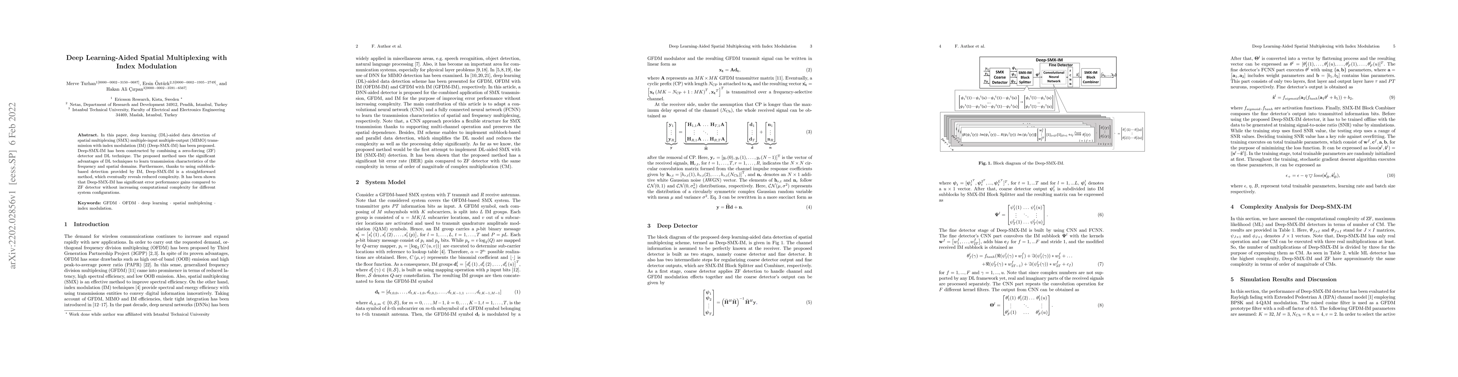 Thumbnail for Deep Learning-Aided Spatial Multiplexing with Index Modulation