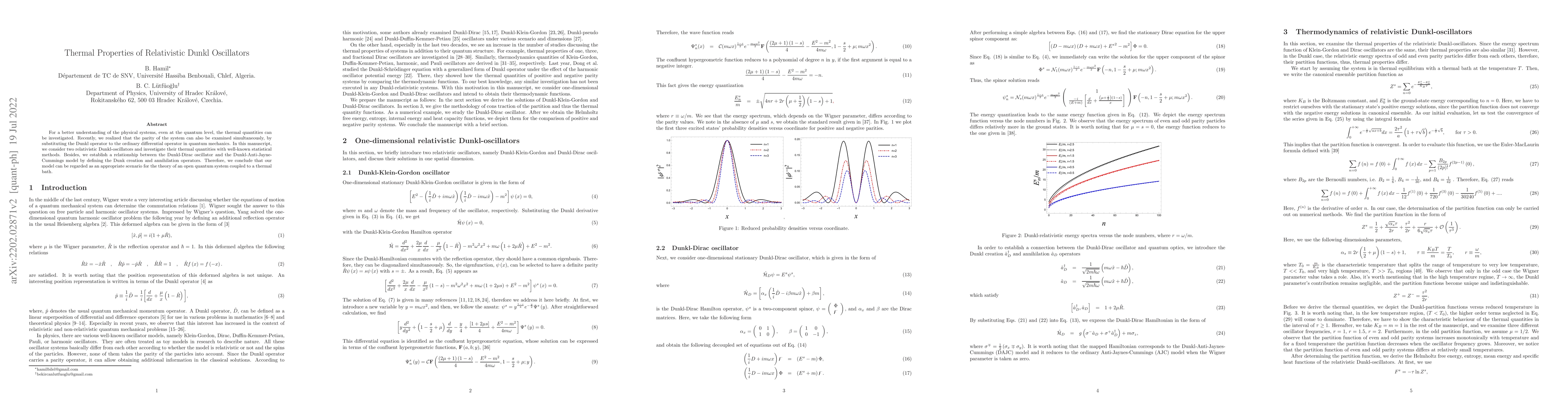 Thumbnail for Thermal Properties of Relativistic Dunkl Oscillators