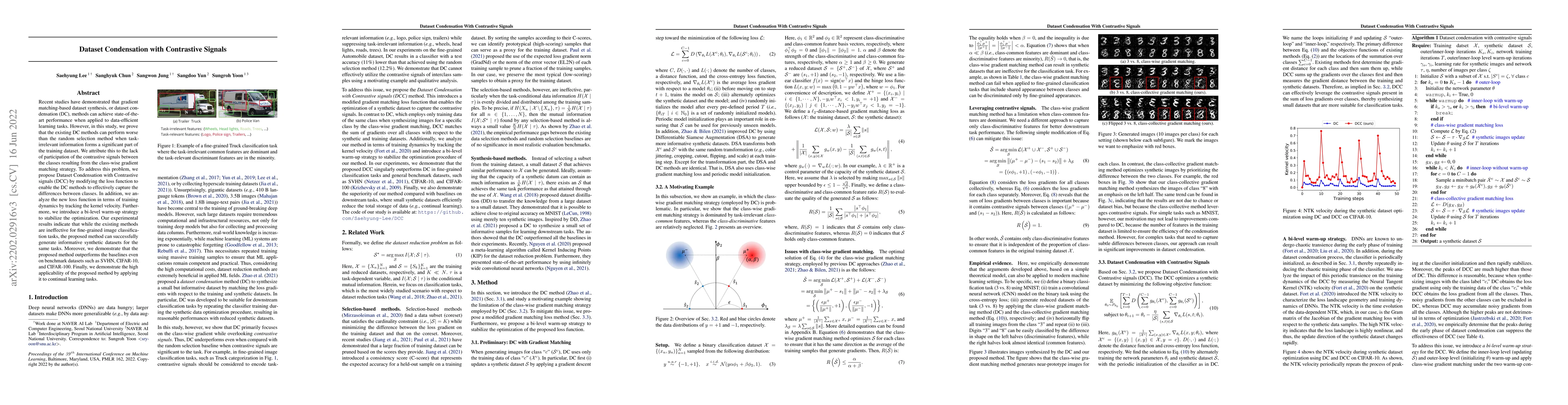 Thumbnail for Dataset Condensation with Contrastive Signals