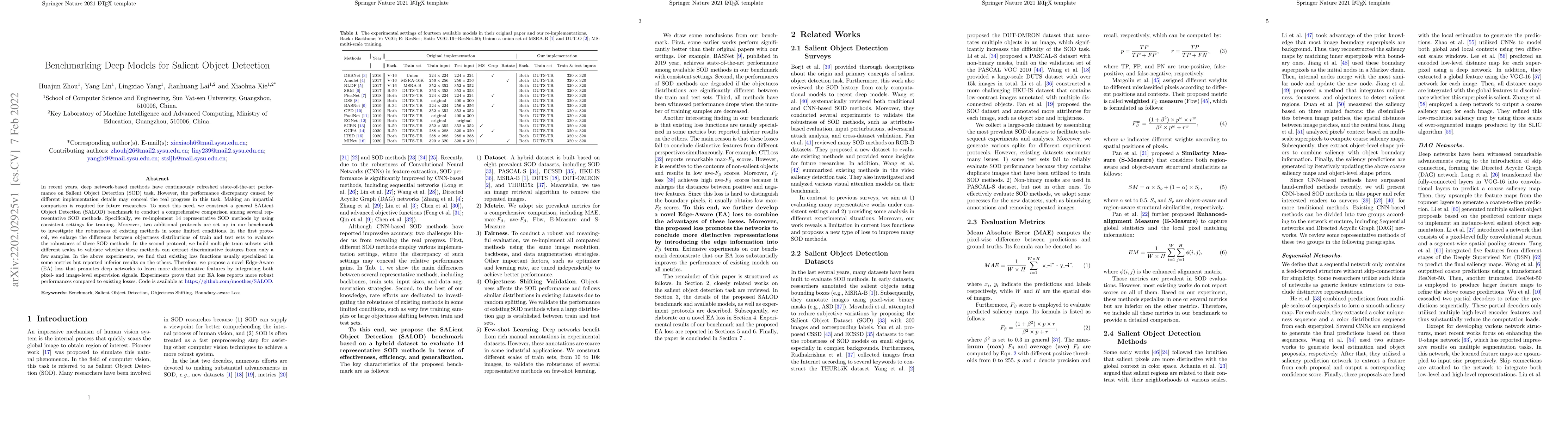 Thumbnail for Benchmarking Deep Models for Salient Object Detection