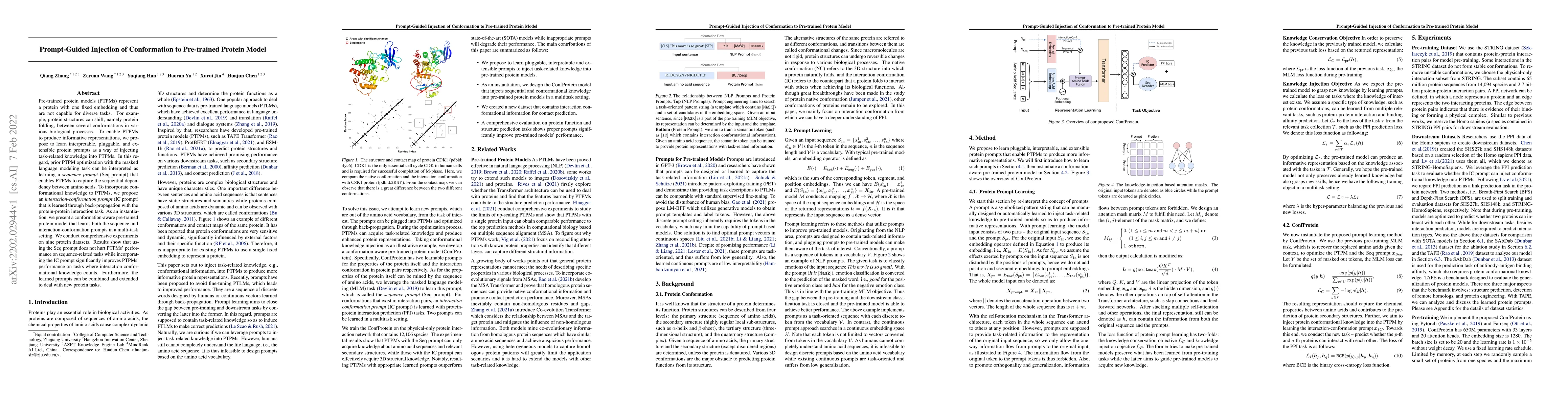 Thumbnail for Prompt-Guided Injection of Conformation to Pre-trained Protein Model