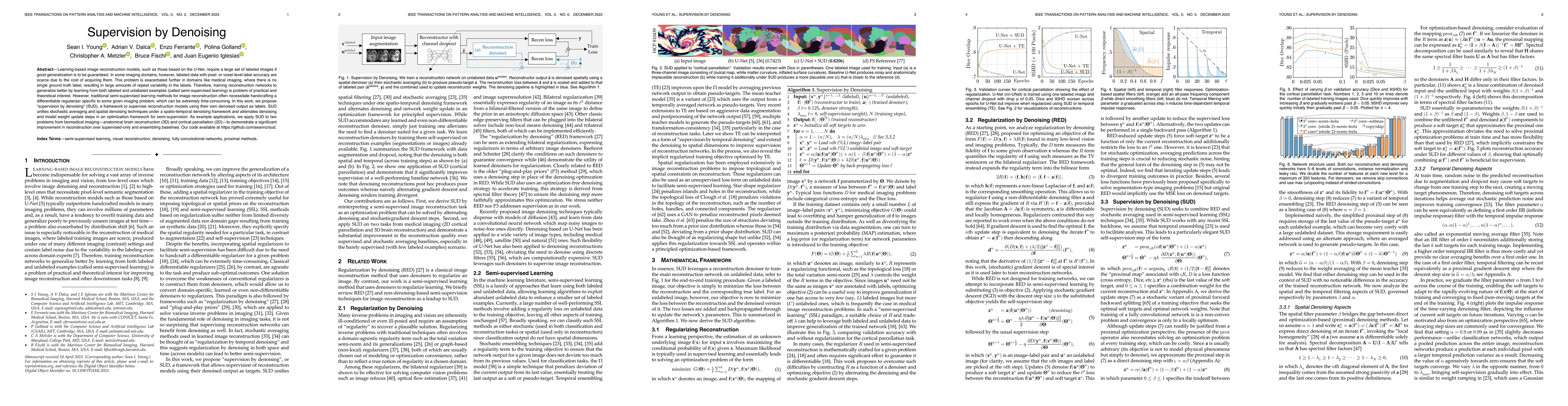 Thumbnail for Supervision by Denoising for Medical Image Segmentation