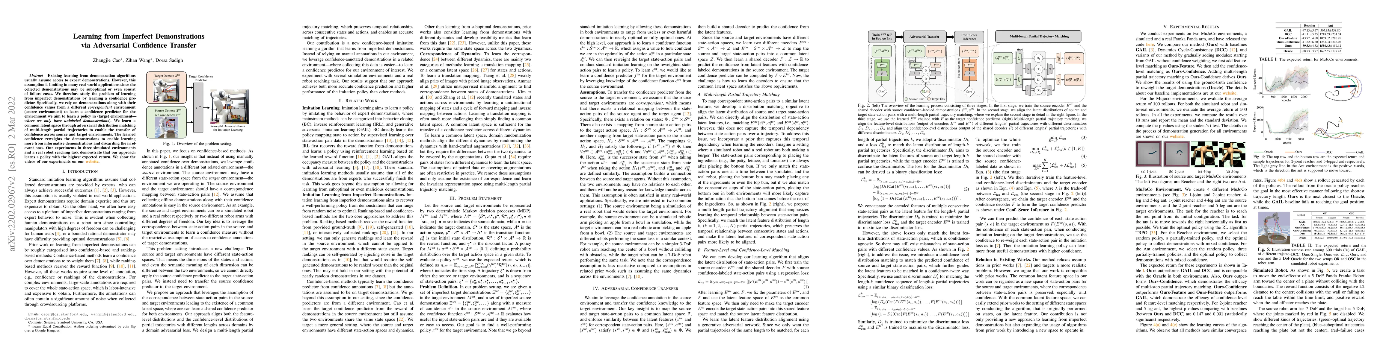Thumbnail for Learning from Imperfect Demonstrations via Adversarial Confidence
  Transfer