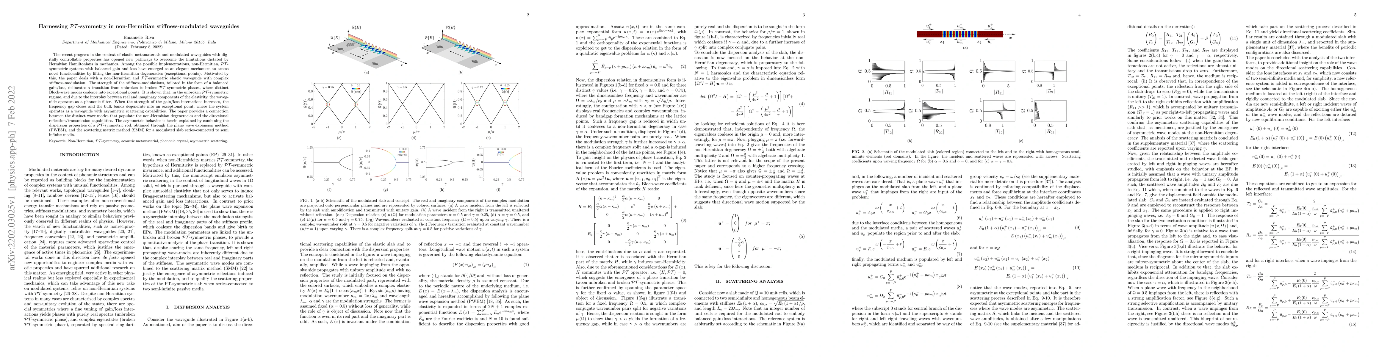 Thumbnail for Harnessing $\mathcal{PT}$-symmetry in non-Hermitian stiffness-modulated
  waveguides