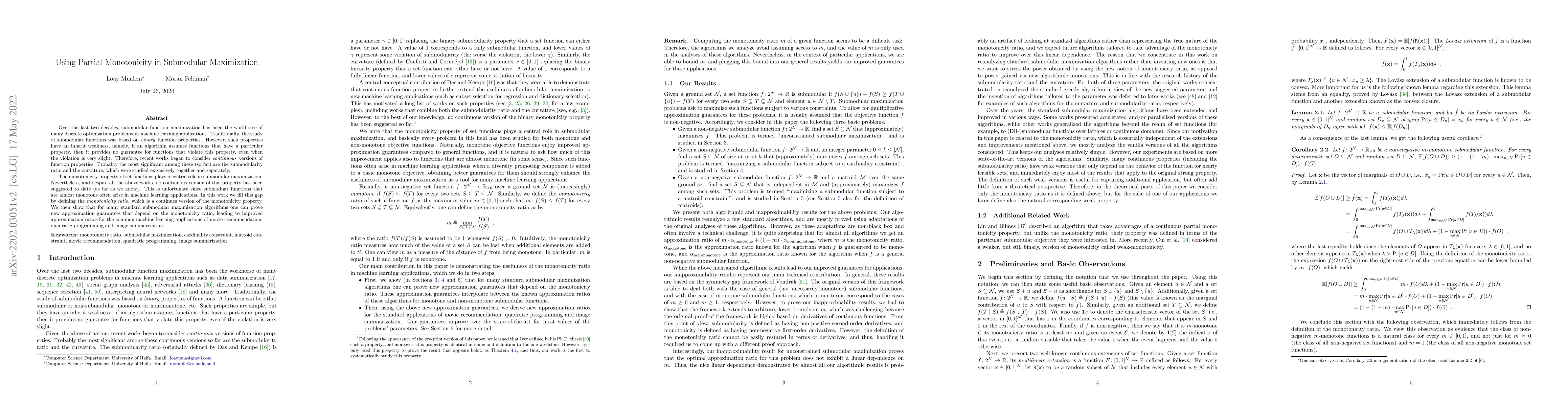 Thumbnail for Using Partial Monotonicity in Submodular Maximization