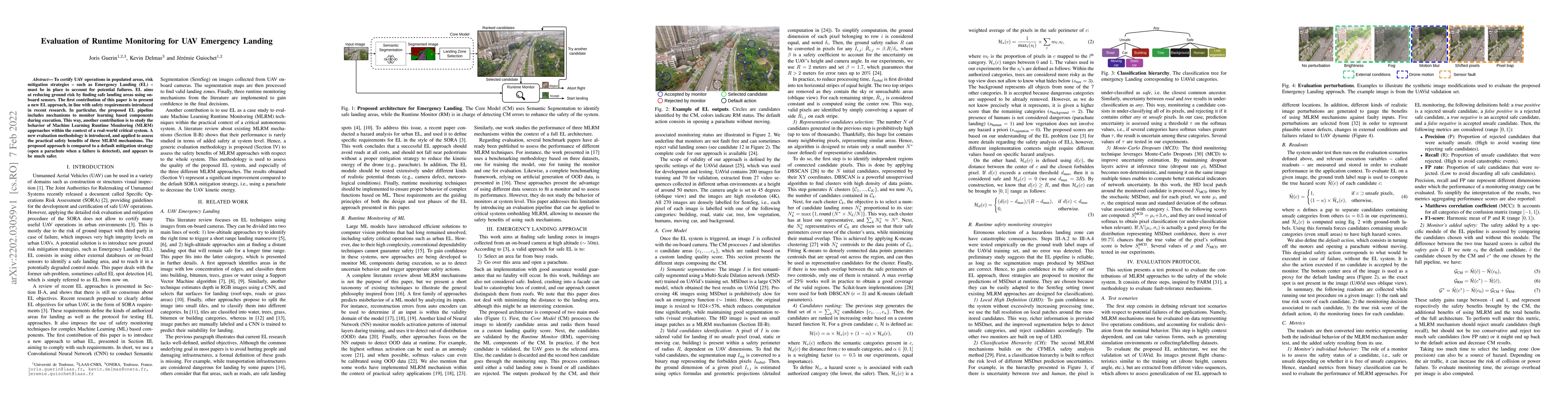 Thumbnail for Evaluation of Runtime Monitoring for UAV Emergency Landing