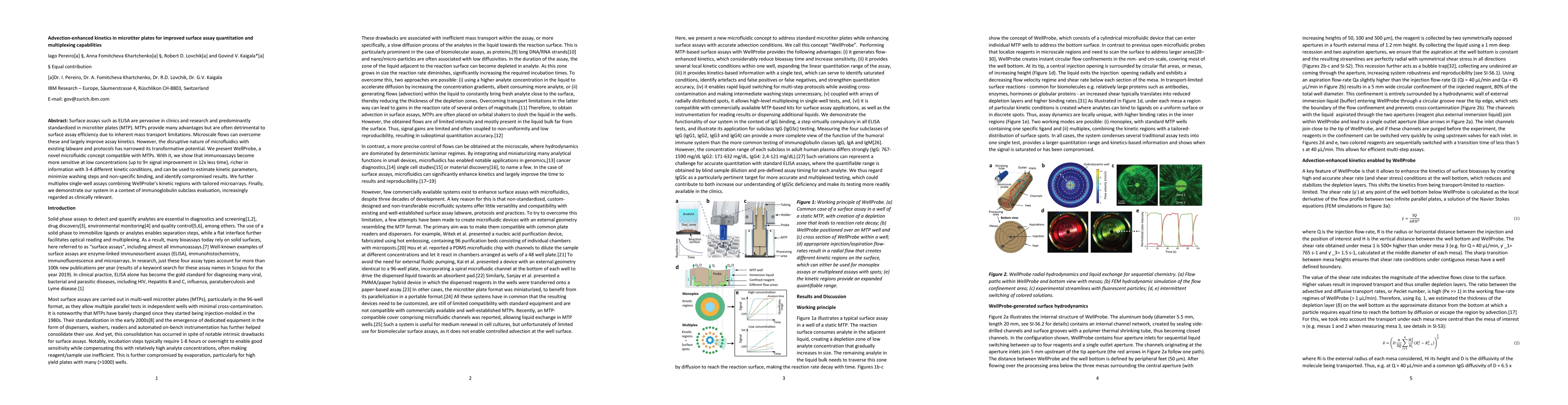 Thumbnail for Advection-enhanced kinetics in microtiter plates for improved surface
  assay quantitation and multiplexing capabilities