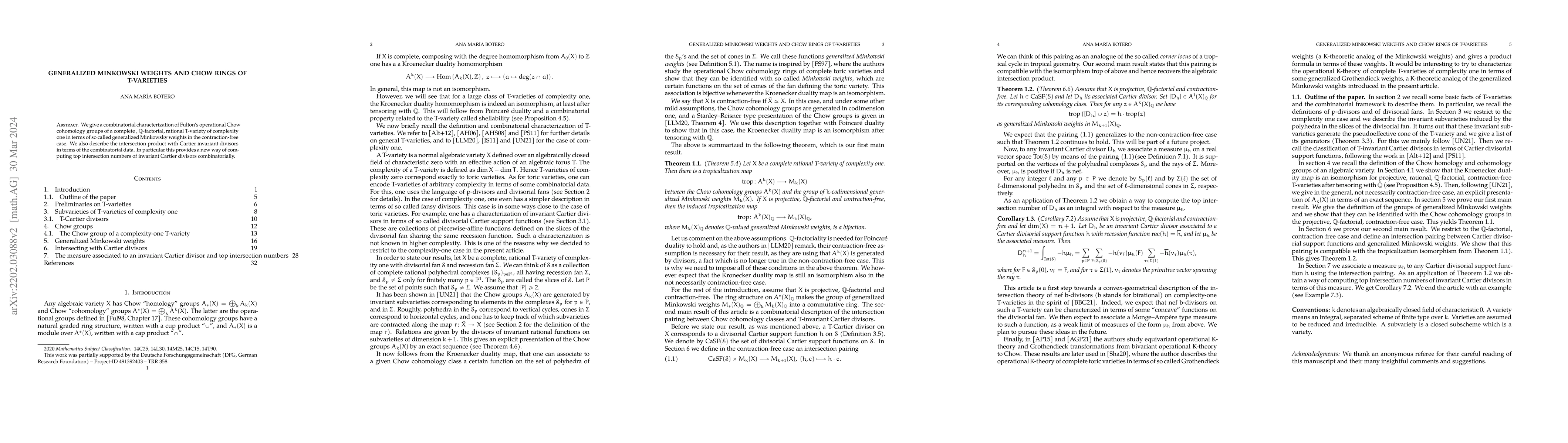 Thumbnail for Generalized Minkowski weights and Chow rings of T-varieties