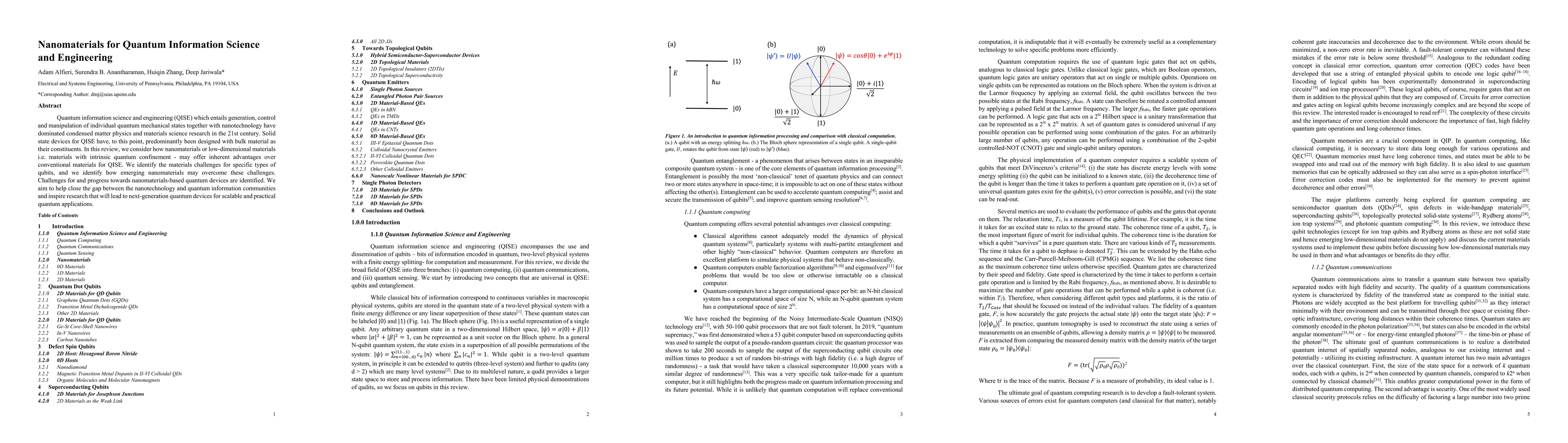 Thumbnail for Nanomaterials for Quantum Information Science and Engineering