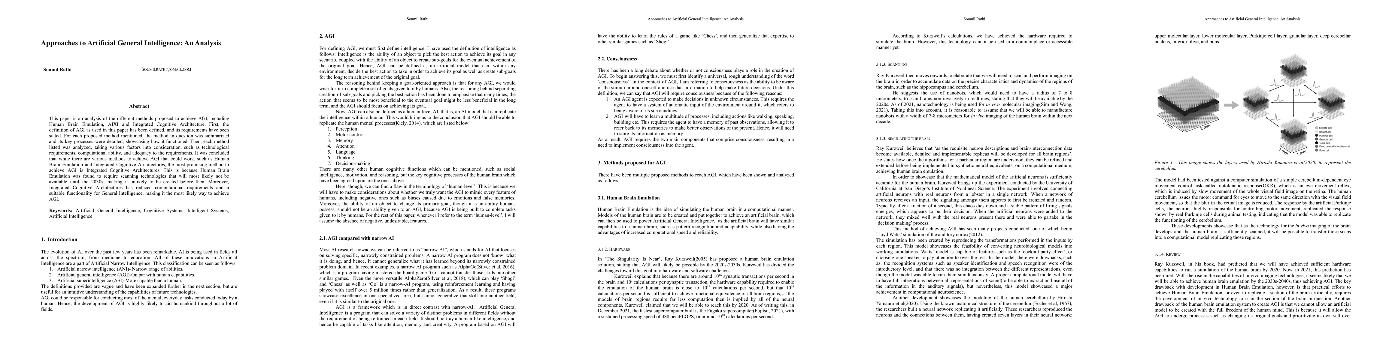 Thumbnail for Approaches to Artificial General Intelligence: An Analysis
