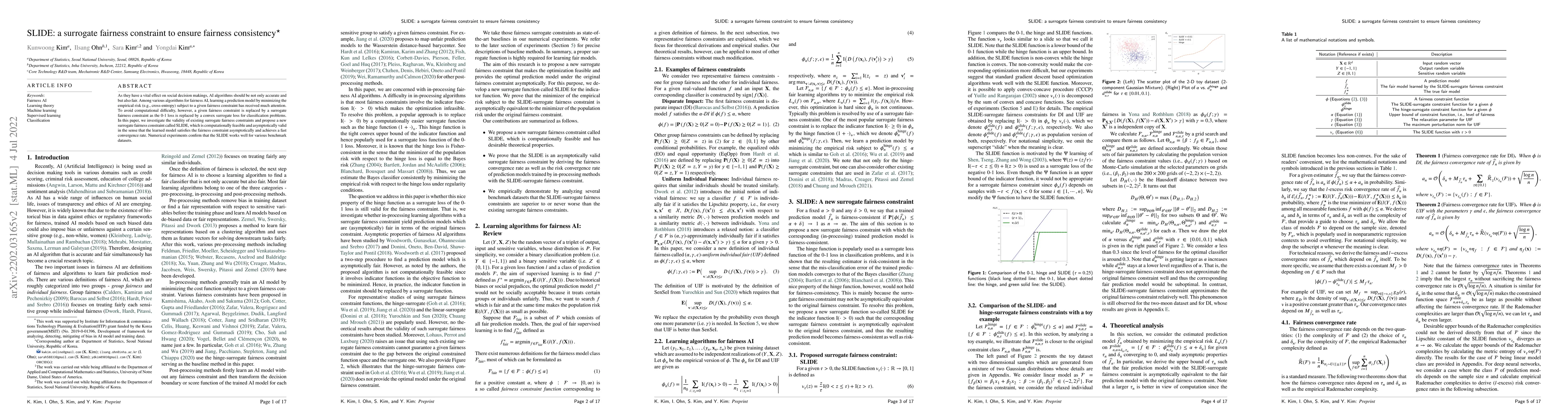 Thumbnail for SLIDE: a surrogate fairness constraint to ensure fairness consistency