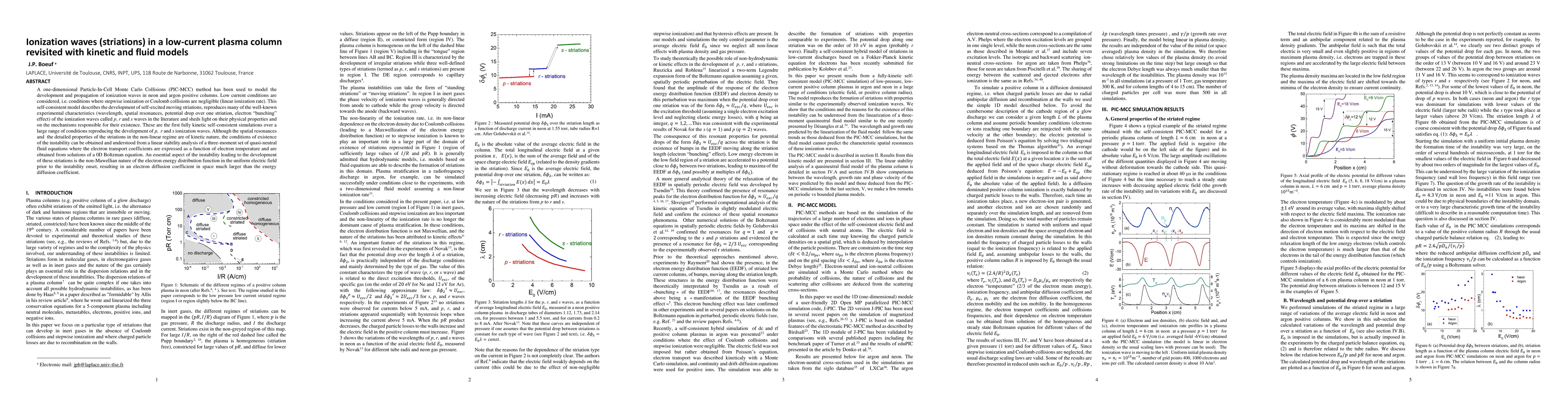 Thumbnail for Ionization waves (striations) in a low-current plasma column revisited
  with kinetic and fluid models