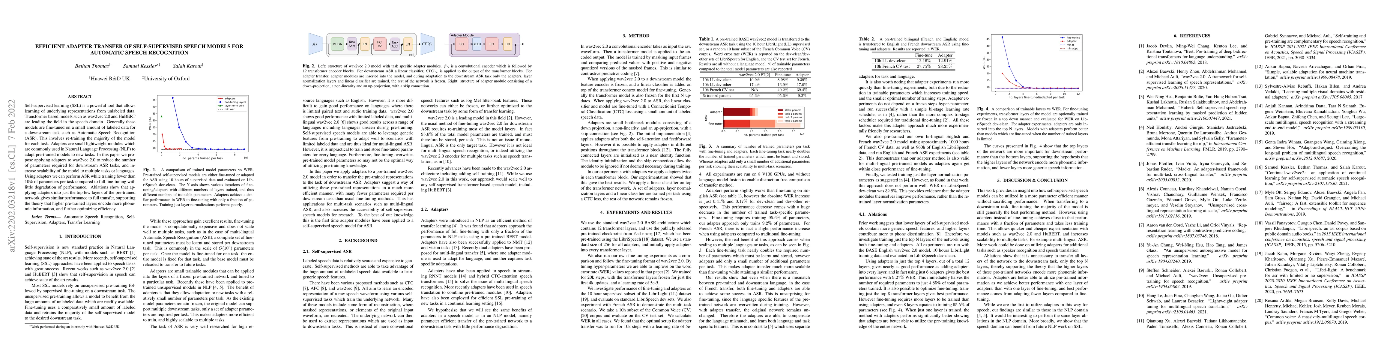 Thumbnail for Efficient Adapter Transfer of Self-Supervised Speech Models for
  Automatic Speech Recognition