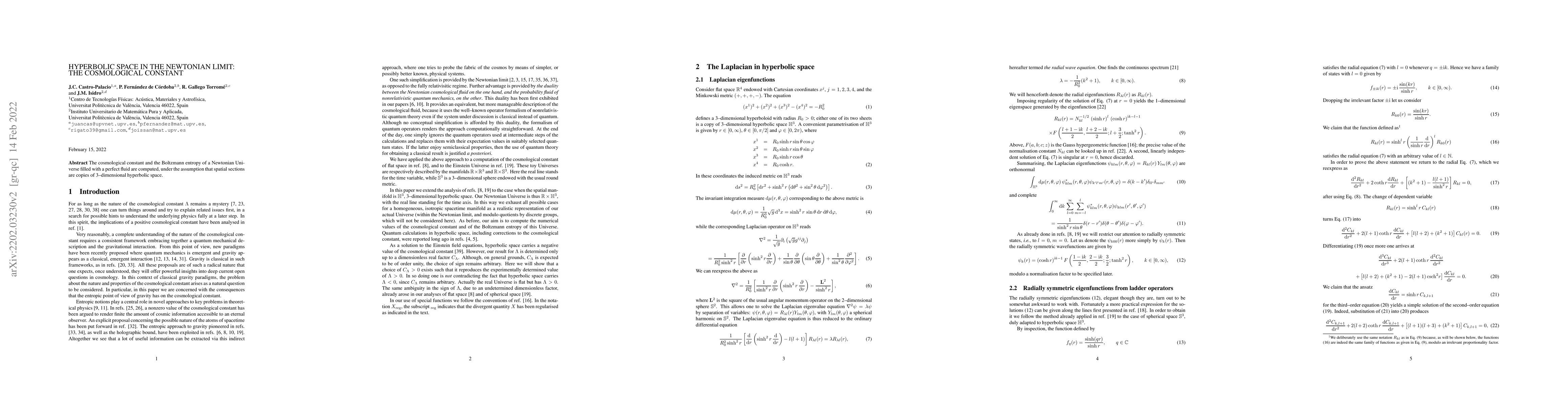 Thumbnail for Hyperbolic space in the Newtonian limit: the cosmological constant