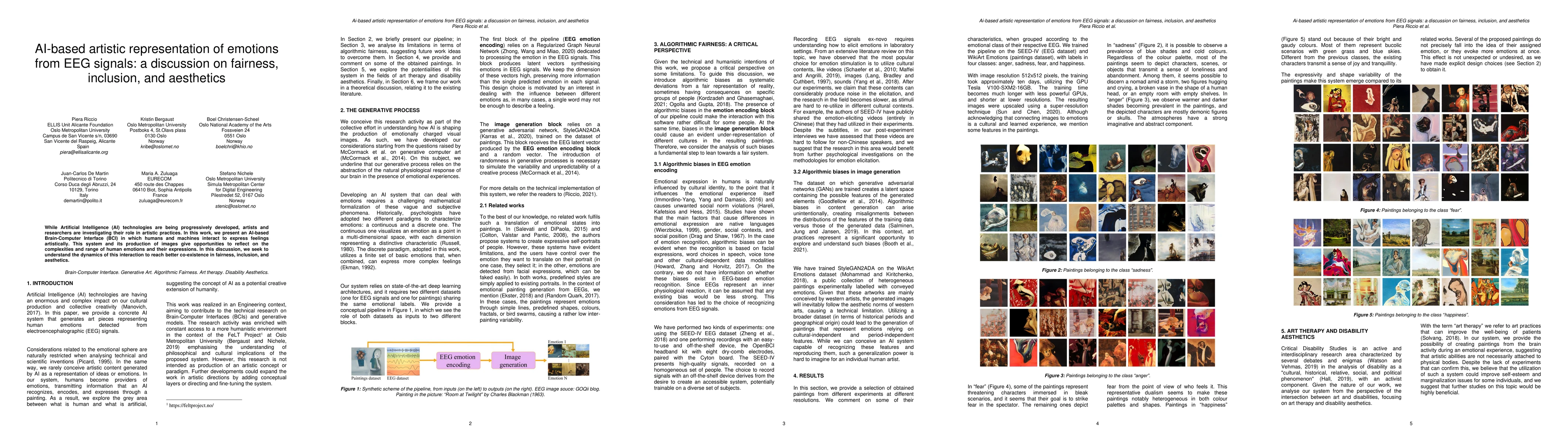 Thumbnail for AI-based artistic representation of emotions from EEG signals: a
  discussion on fairness, inclusion, and aesthetics