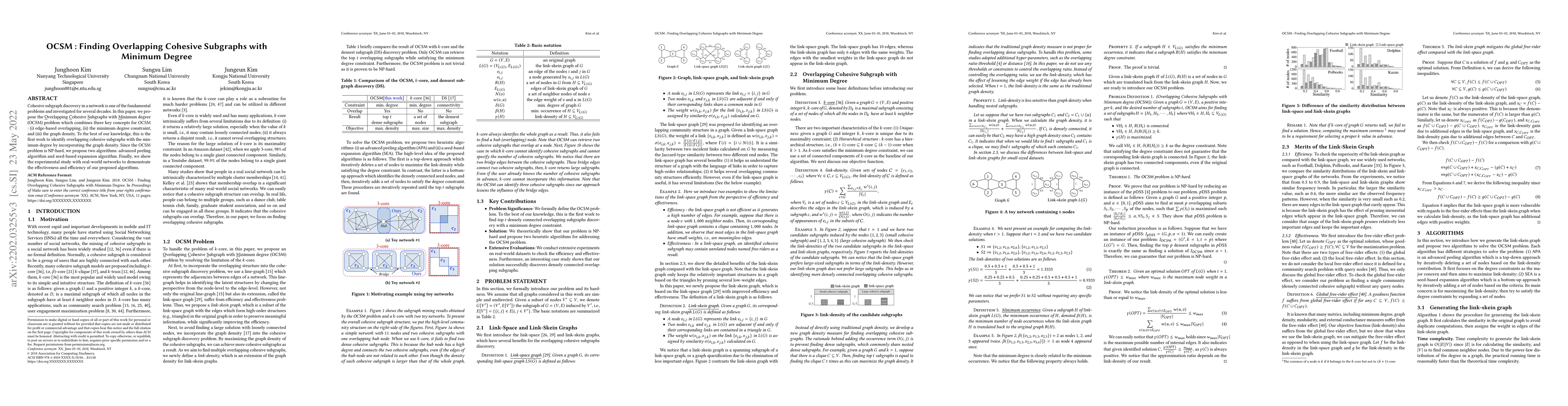 Thumbnail for OCSM : Finding Overlapping Cohesive Subgraphs with Minimum Degree