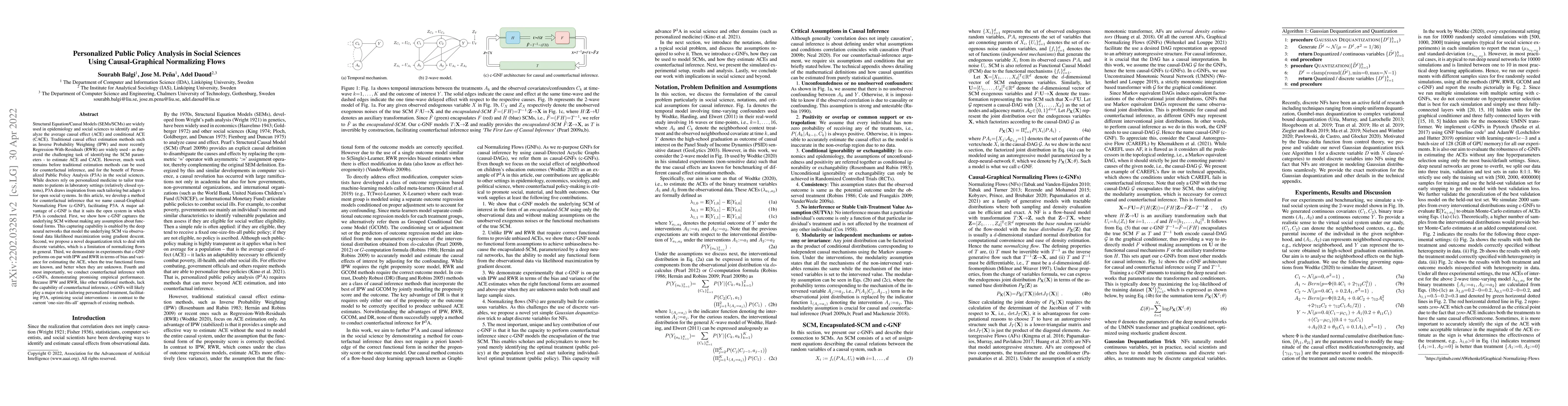 Thumbnail for Personalized Public Policy Analysis in Social Sciences using
  Causal-Graphical Normalizing Flows