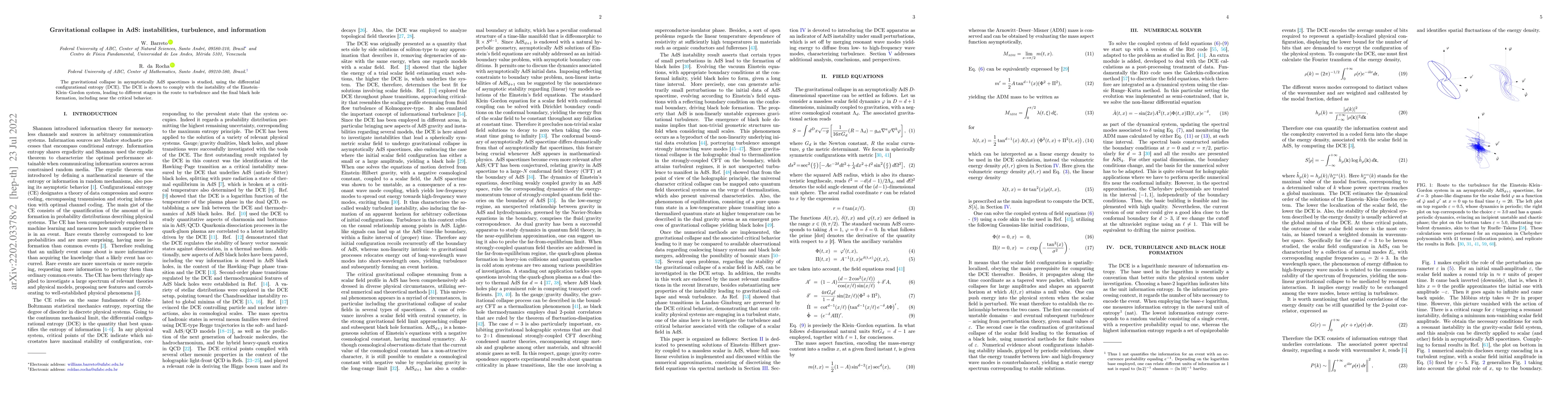 Thumbnail for Gravitational collapse in AdS: instabilities, turbulence, and
  information
