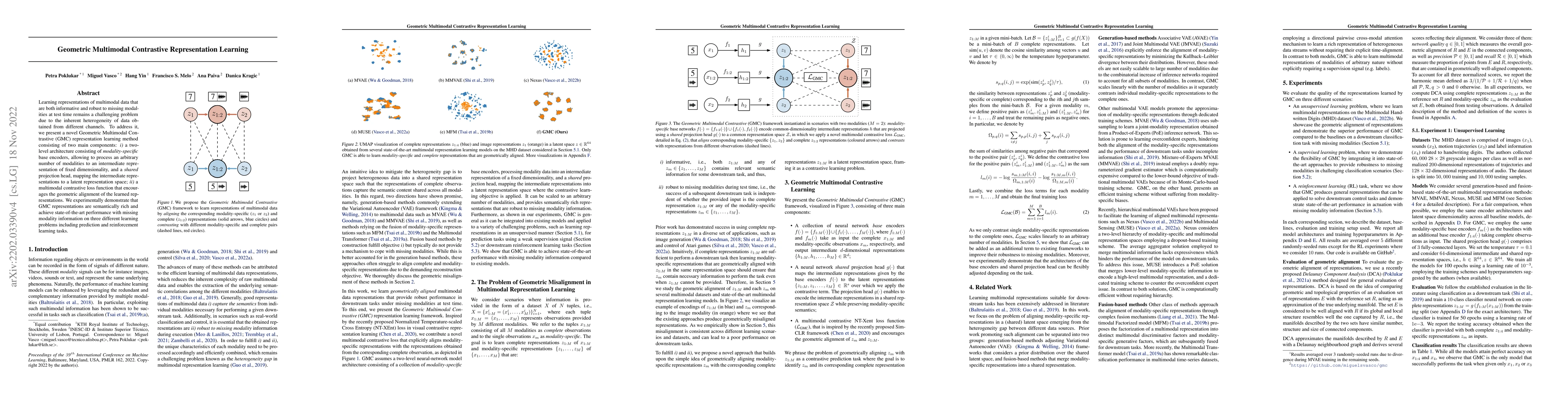 Thumbnail for Geometric Multimodal Contrastive Representation Learning