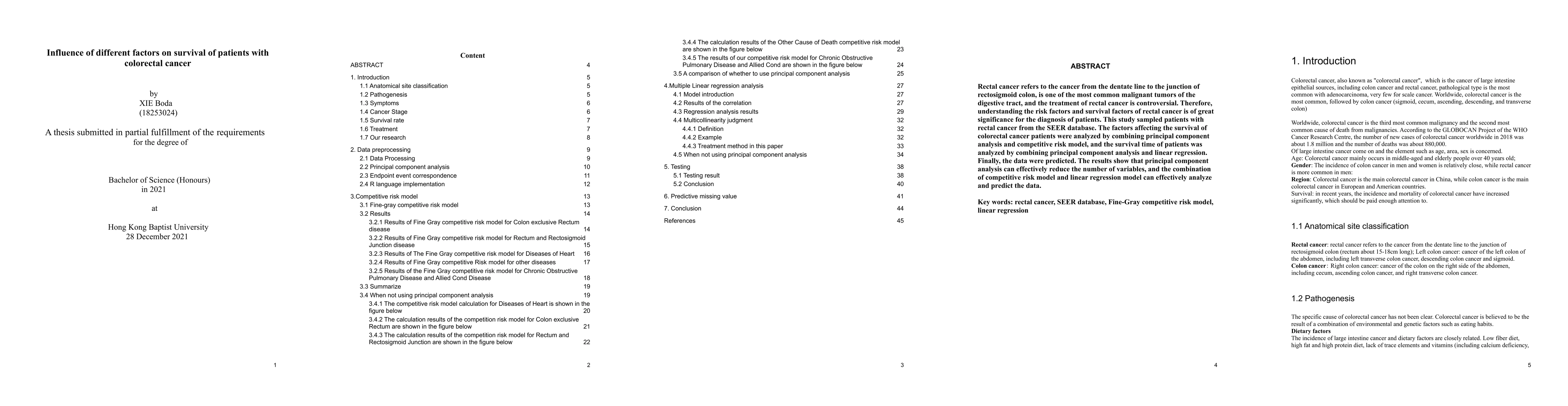 Thumbnail for Influence of different factors on survival of patients with colorectal
  cancer