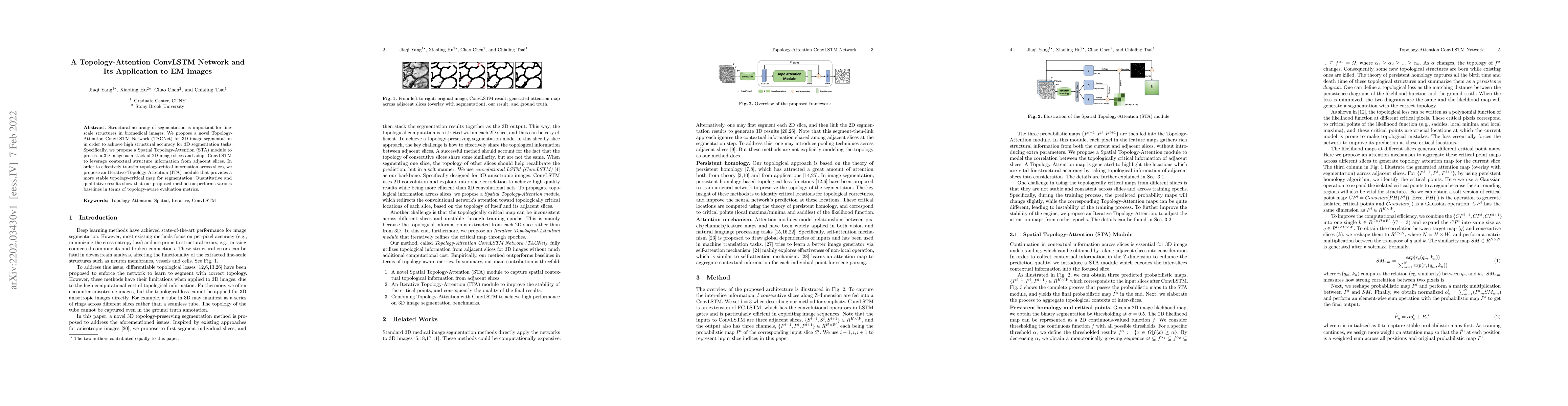 Thumbnail for A Topology-Attention ConvLSTM Network and Its Application to EM Images